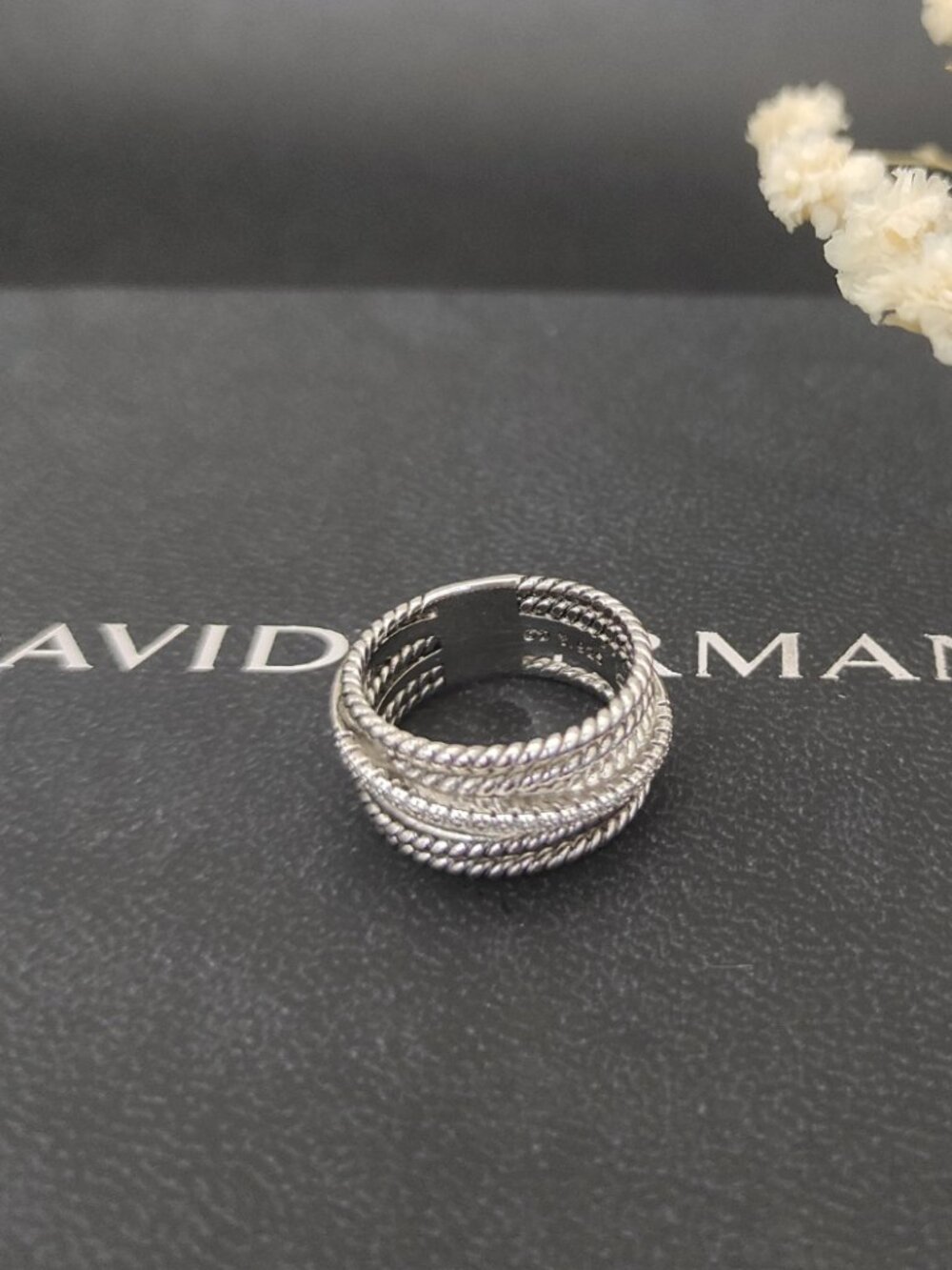 🆓🆓🆓David Yurman Threaded Diamond Ring, Sizes: 6-7-8-9